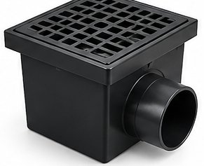 4"X4" MB Square Center Floor Drain Bisman