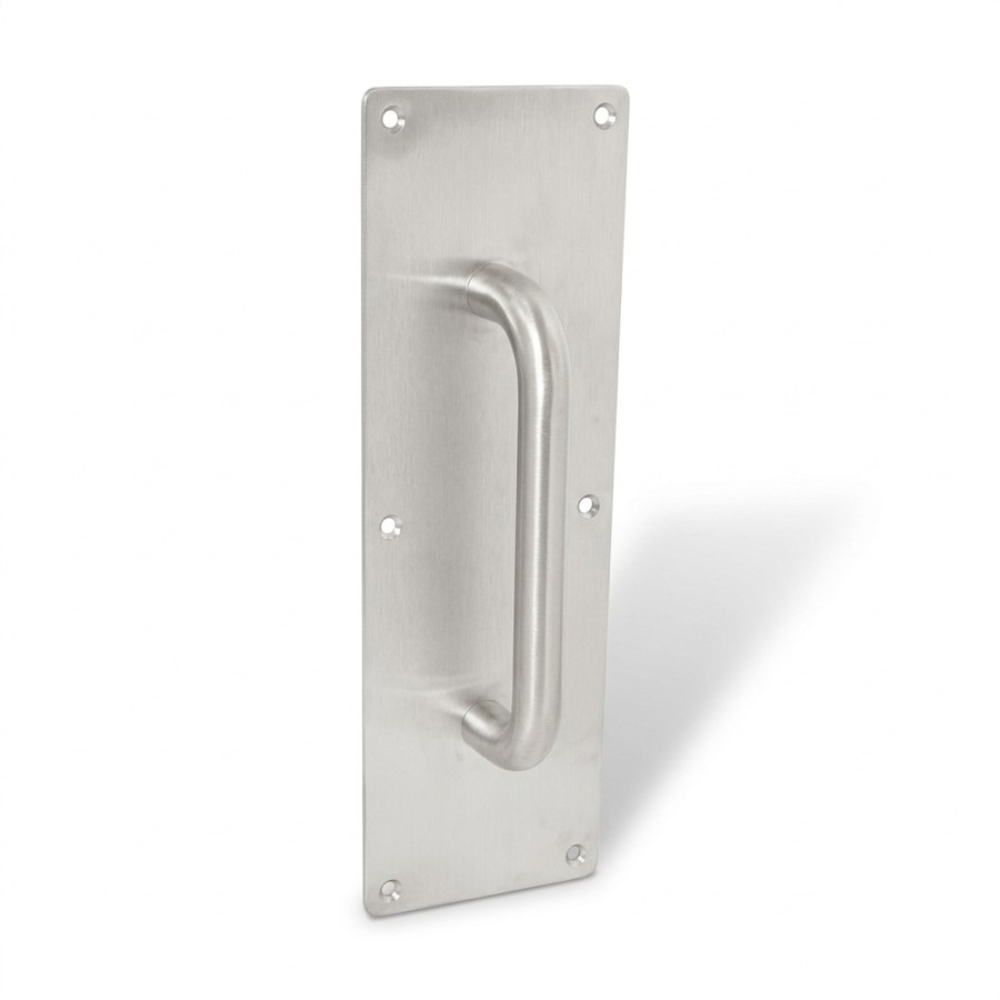 Pull Plate โ US32D satin chrome 30x10cm