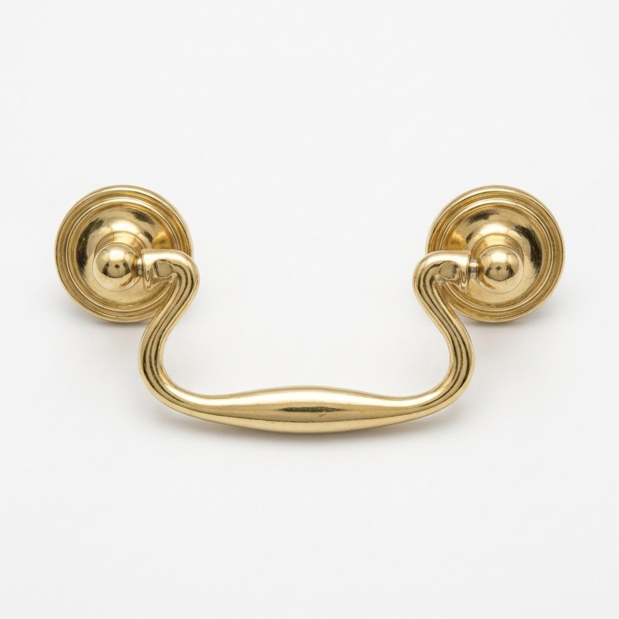 Drop Pull โ 3" brass plated