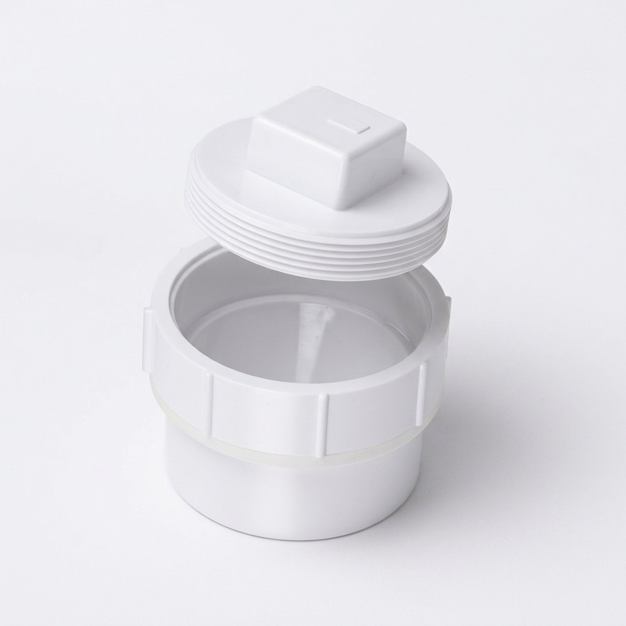 1 1/2" PVC Adaptor With Cleanout