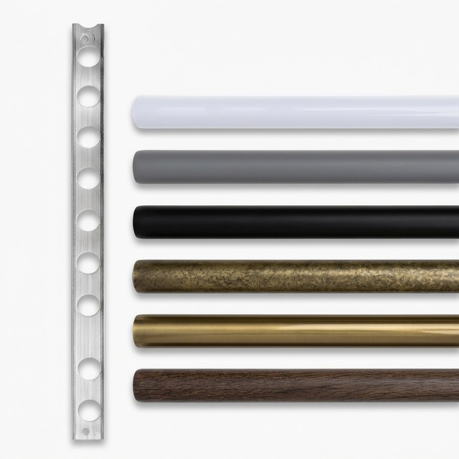 Tile Trim โ 2.6m x 9mm matte black