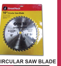 10" Circular Saw Blade — 24 teeth