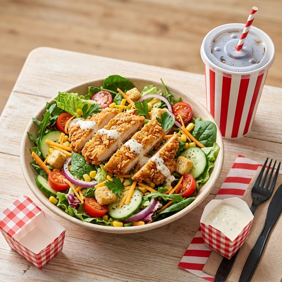 KFC Regular Salad w/ Chicken Combo