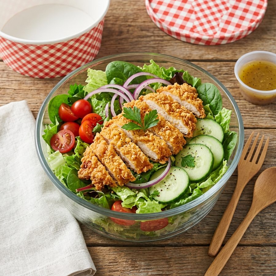 KFC Regular Salad w/ Chicken