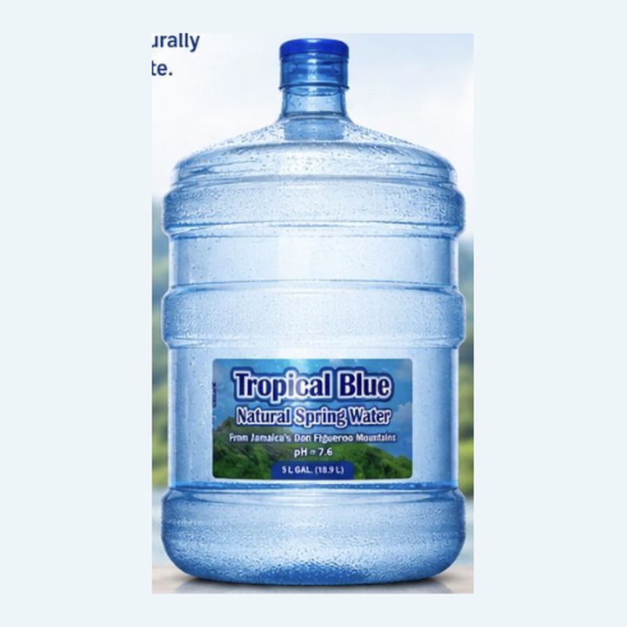 Tropical Blue 5-Gallon Water + Bottle